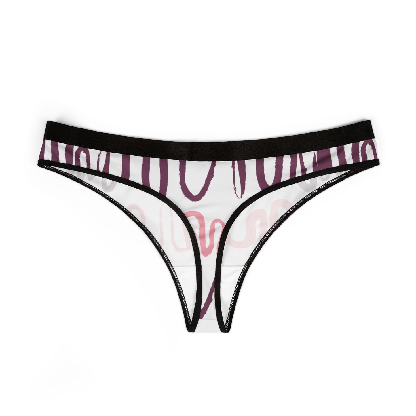 Colorful Abstract Women's Thongs | Comfortable and Stylish Swimwear Underwear