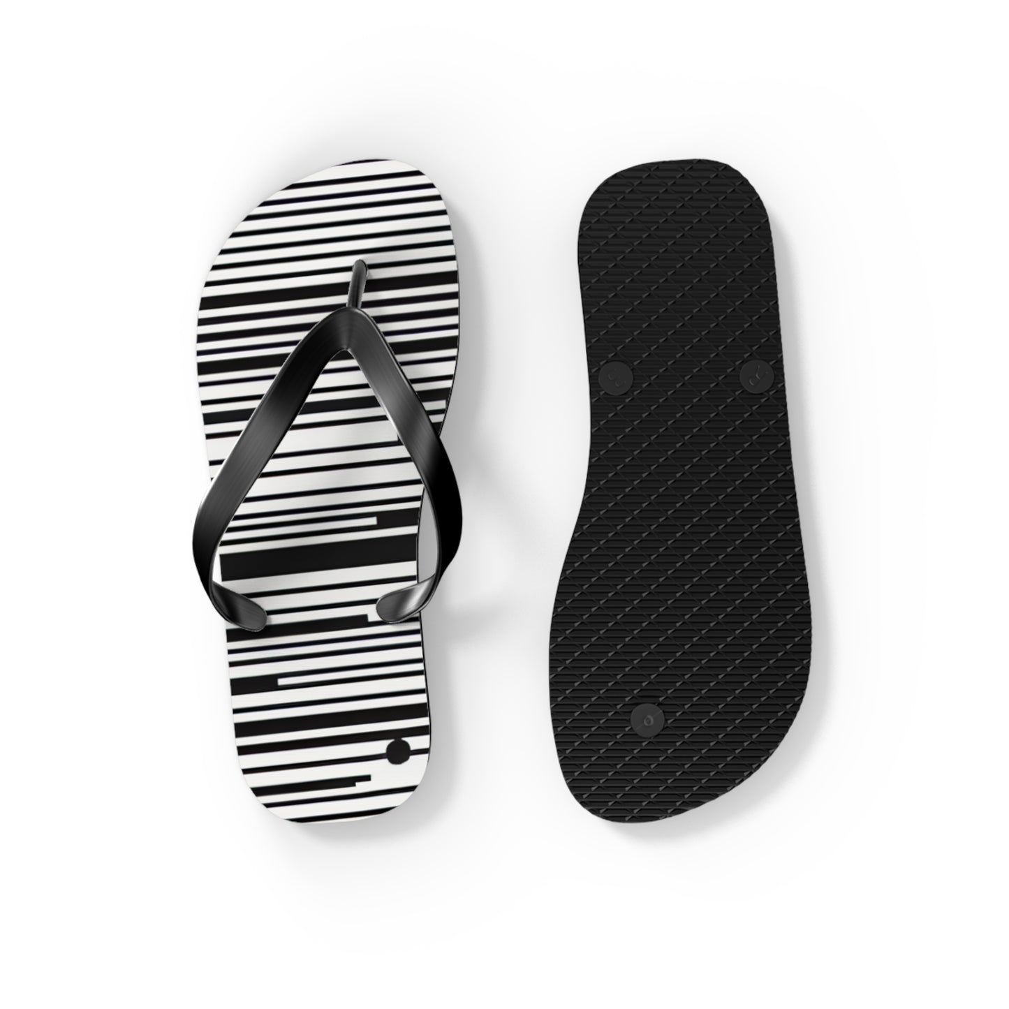 Chic Stripe Flip Flops | Stylish Beach Sandals, Summer Footwear, Poolside Essentials, Vacation Accessories, Trendy Footwear