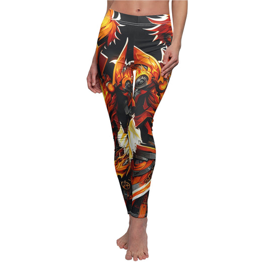 Fierce Fire-Dragon Women's Casual Leggings - Vibrant and Stylish Activewear