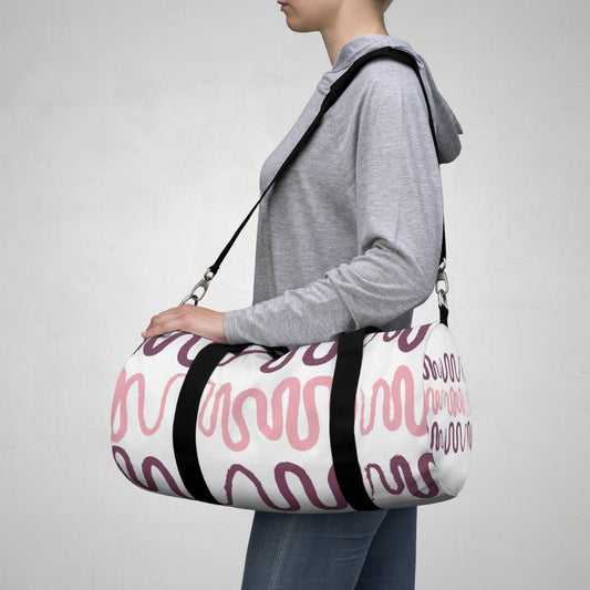 Abstract Pattern Duffel Bag - Stylish Gym & Travel Essential