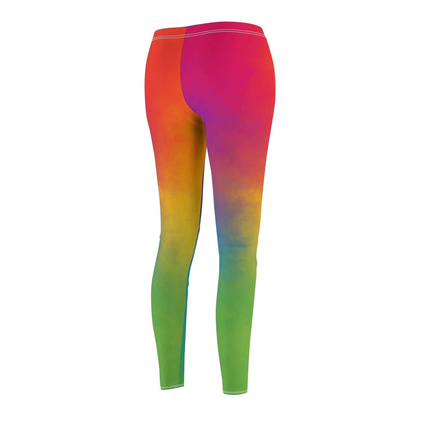 Rainbow Ombre Women's Casual Leggings | Vibrant Activewear for Comfort & Style