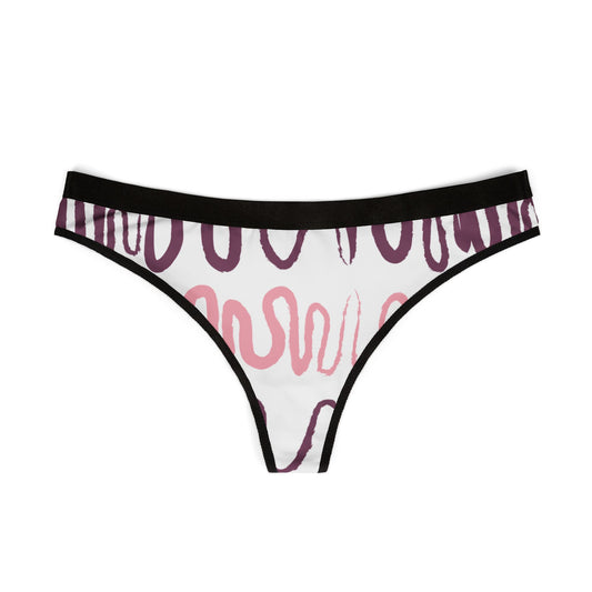 Colorful Abstract Women's Thongs | Comfortable and Stylish Swimwear Underwear