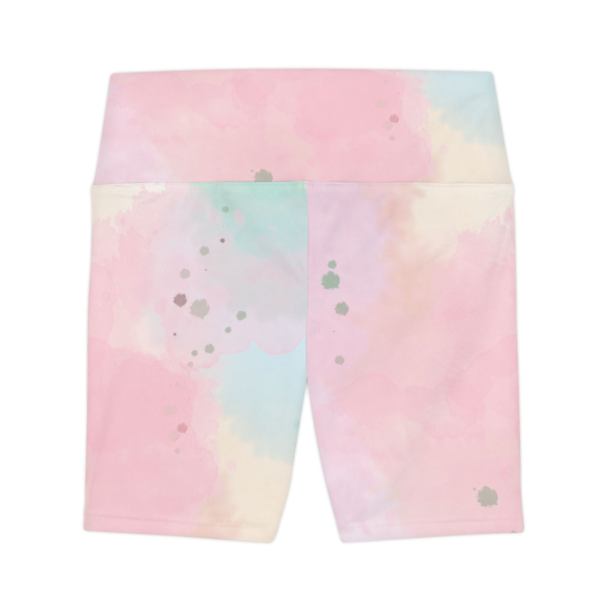 Pastel Watercolor Women's Workout Shorts - Comfortable Athletic Shorts for Fitness and Lounge