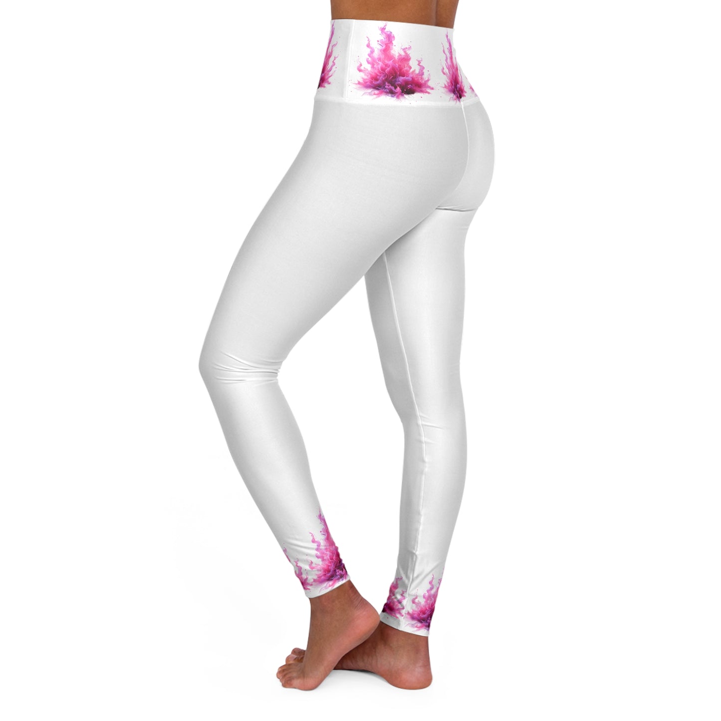 Vibrant High Waisted Yoga Leggings - Perfect for Fitness and Everyday Wear