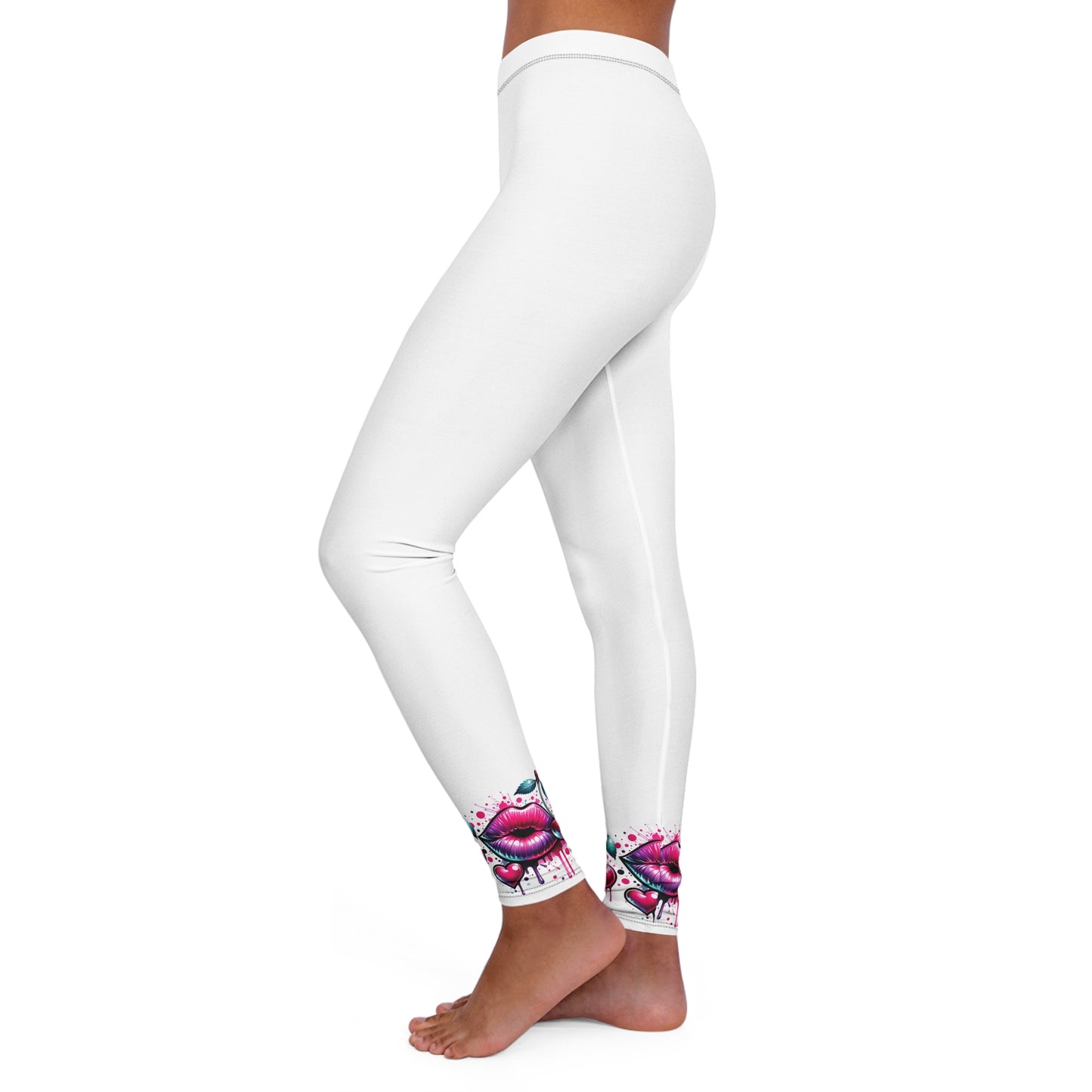 Women's Colorful Floral Spandex Leggings - Stylish & Comfortable Activewear