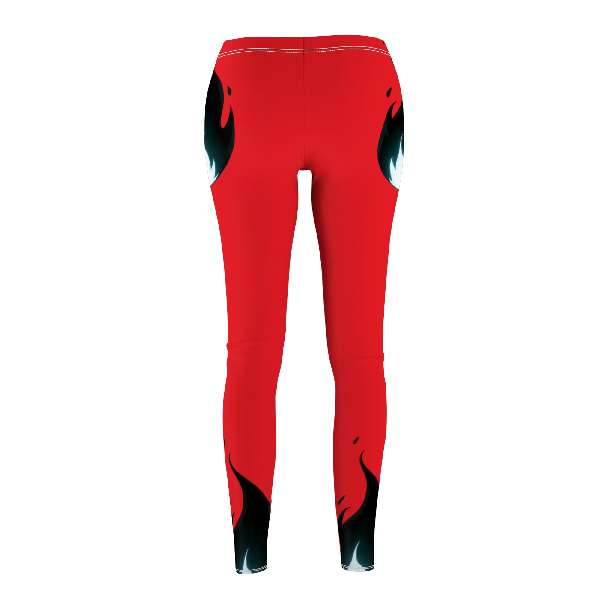 Bold Flame Design Casual Leggings for Women
