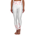 Romantic Heart Pattern High Waisted Yoga Leggings - Love & Comfort for Fitness and Everyday Wear