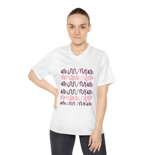 Vibrant Women's Performance V-Neck T-Shirt - Stylish Fitness Wear