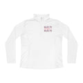 Ladies Quarter-Zip Pullover with Wave Design - Stylish Sportswear for Active Women