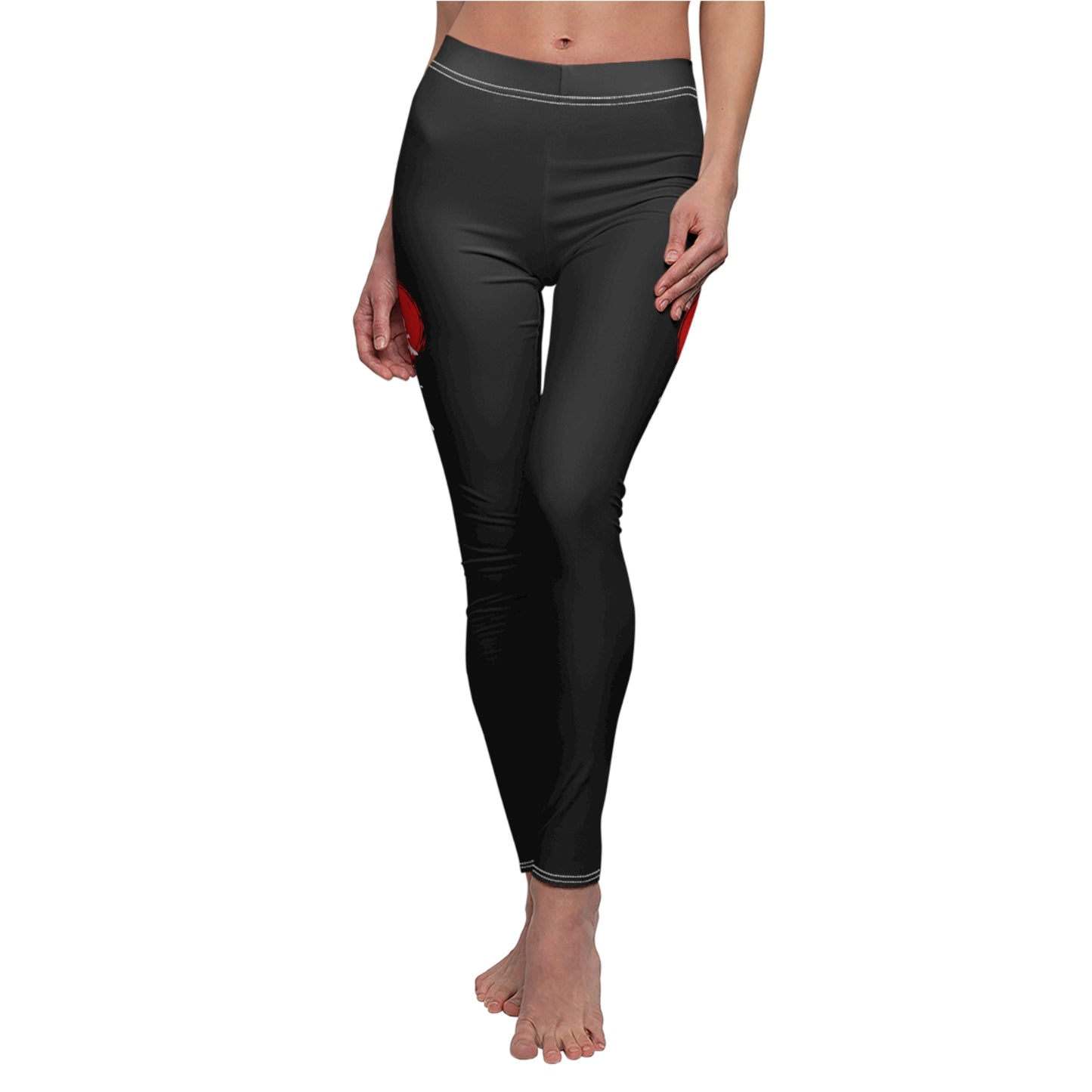 Stylish Women's Casual Leggings with Eye-Catching Graphic Design