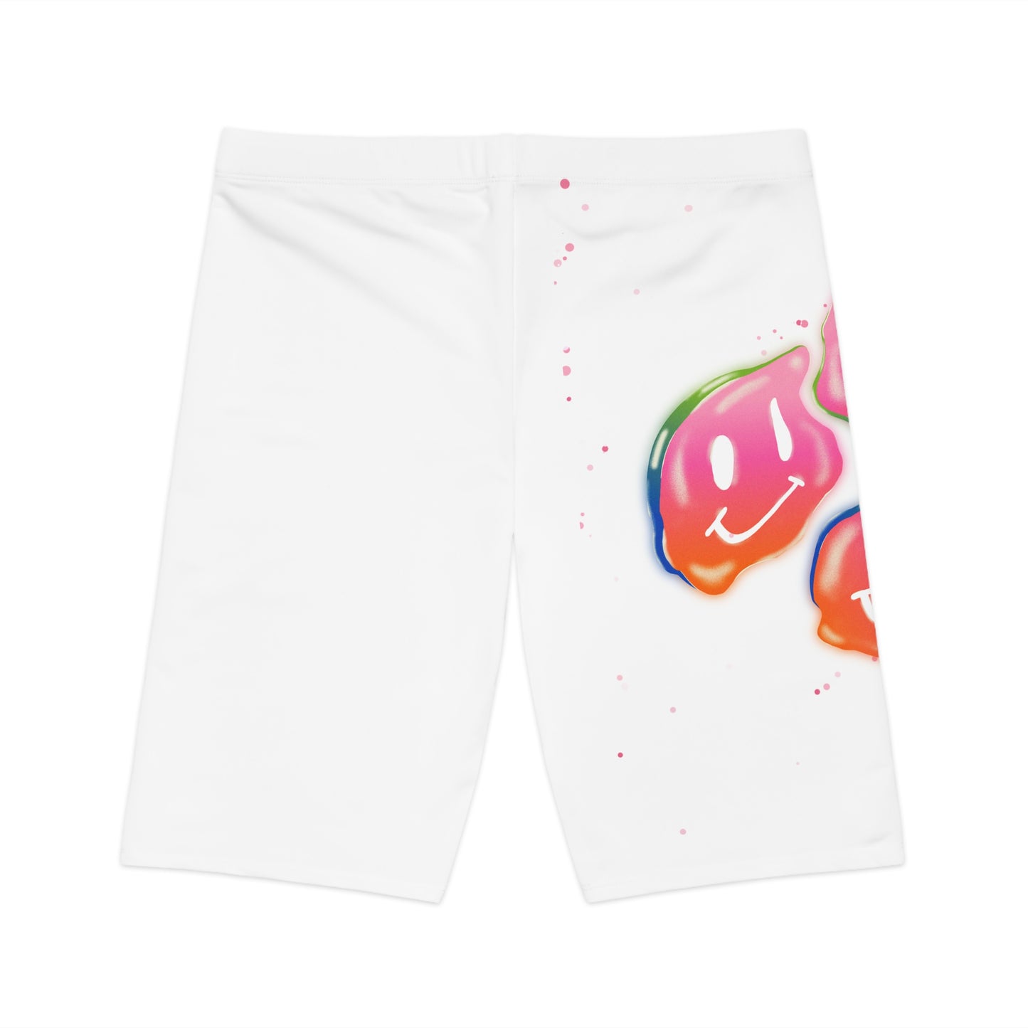 Bike Shorts - Acid Smiley Face Women's Cycling Bottoms