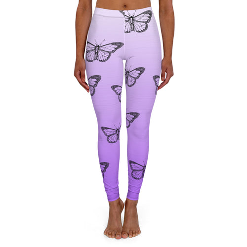 Butterfly Print Casual Spandex Leggings for Women