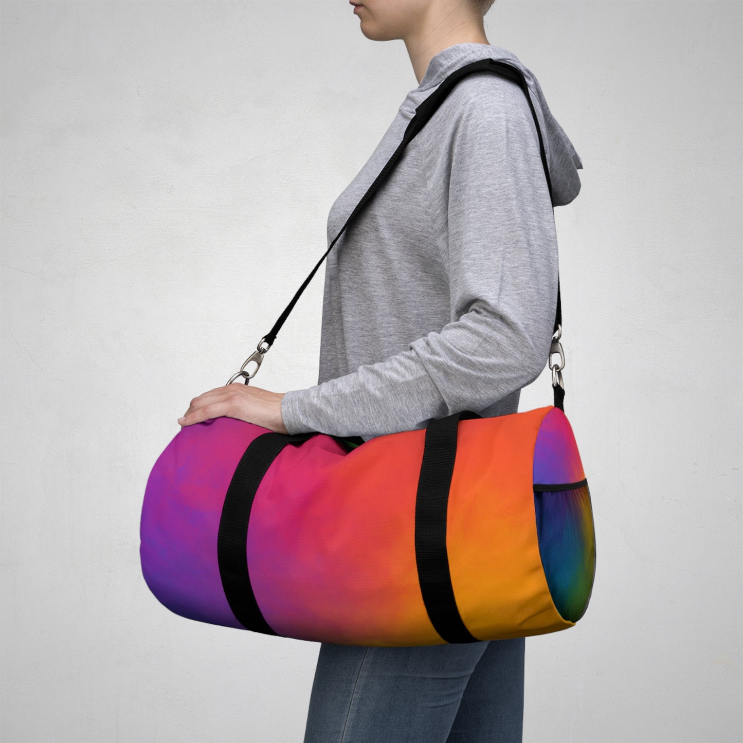 Vibrant Gradient Duffel Bag - Perfect for Travel & Fitness