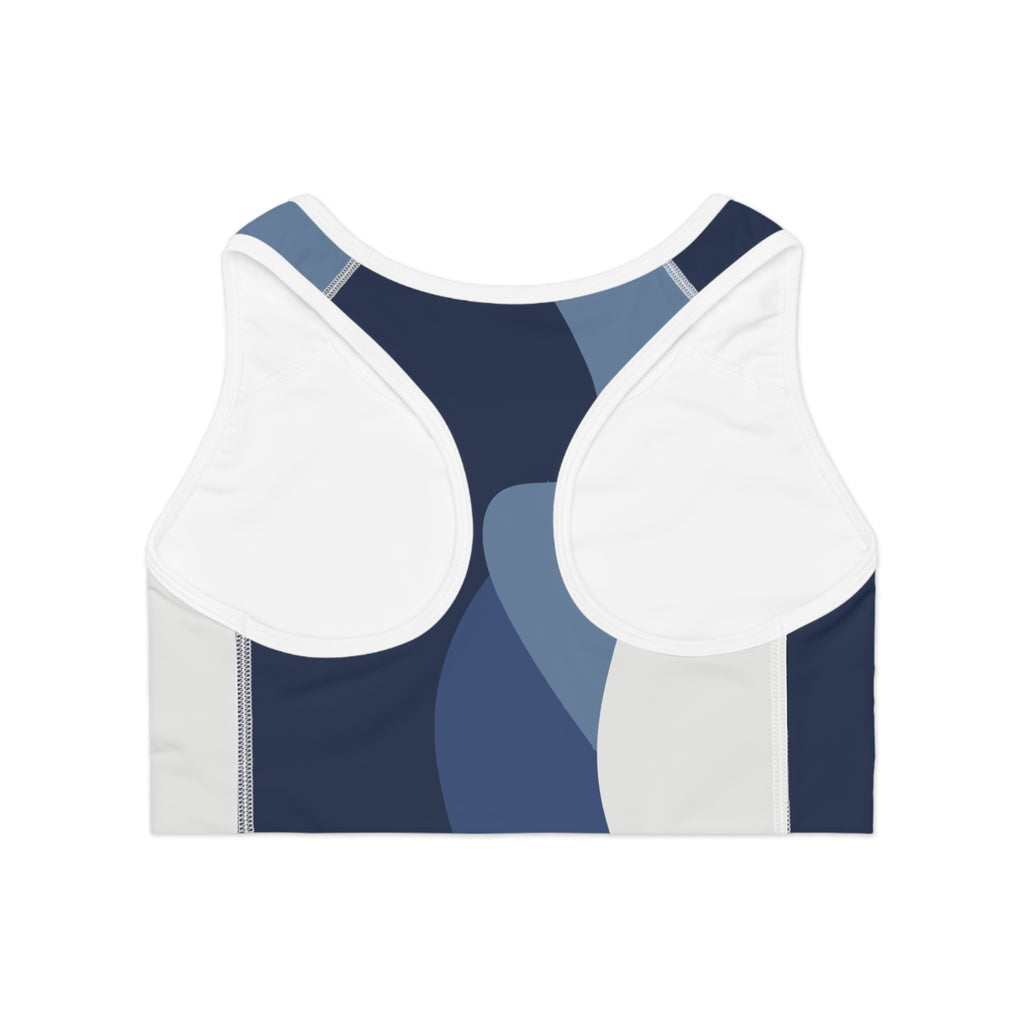 Stylish Navy-Blue Sports Bra for Active Women
