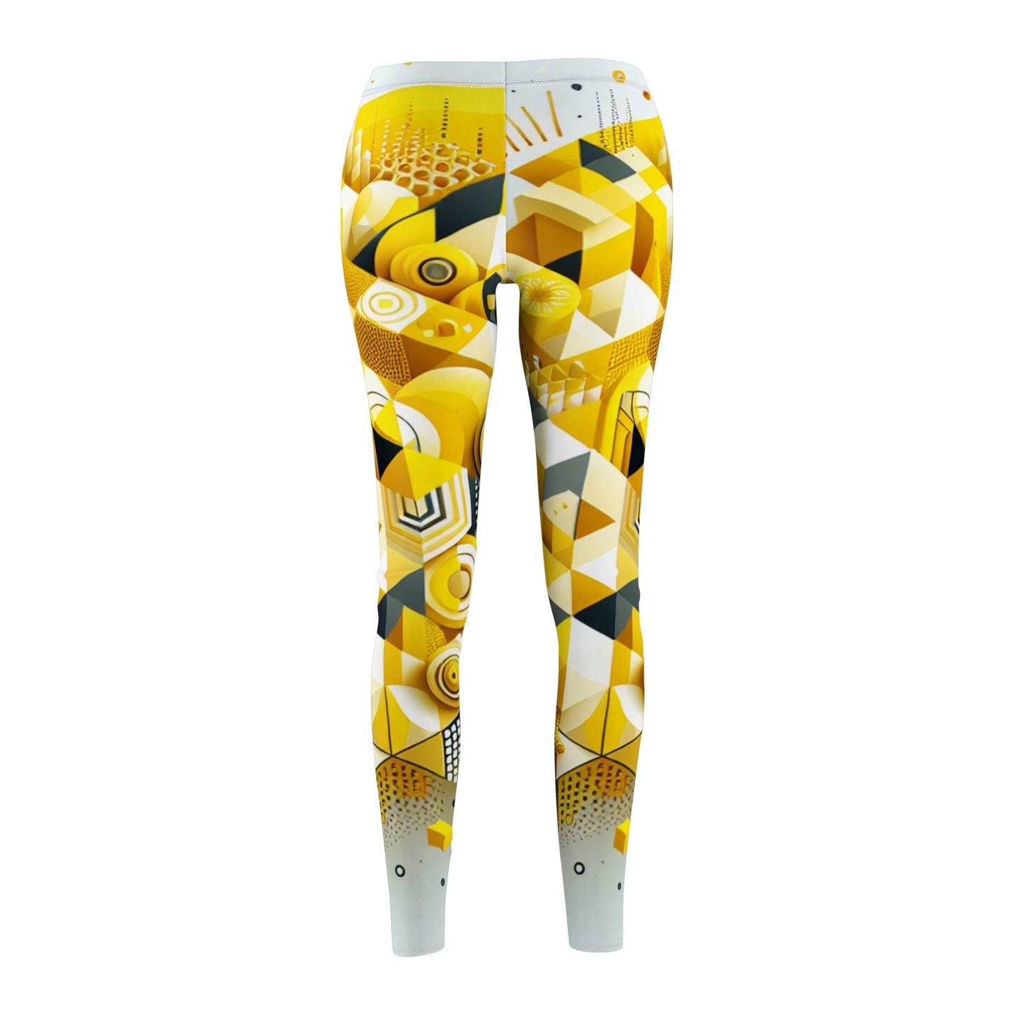Vibrant Geometric Women's Leggings – Casual Activewear for Everyday Comfort