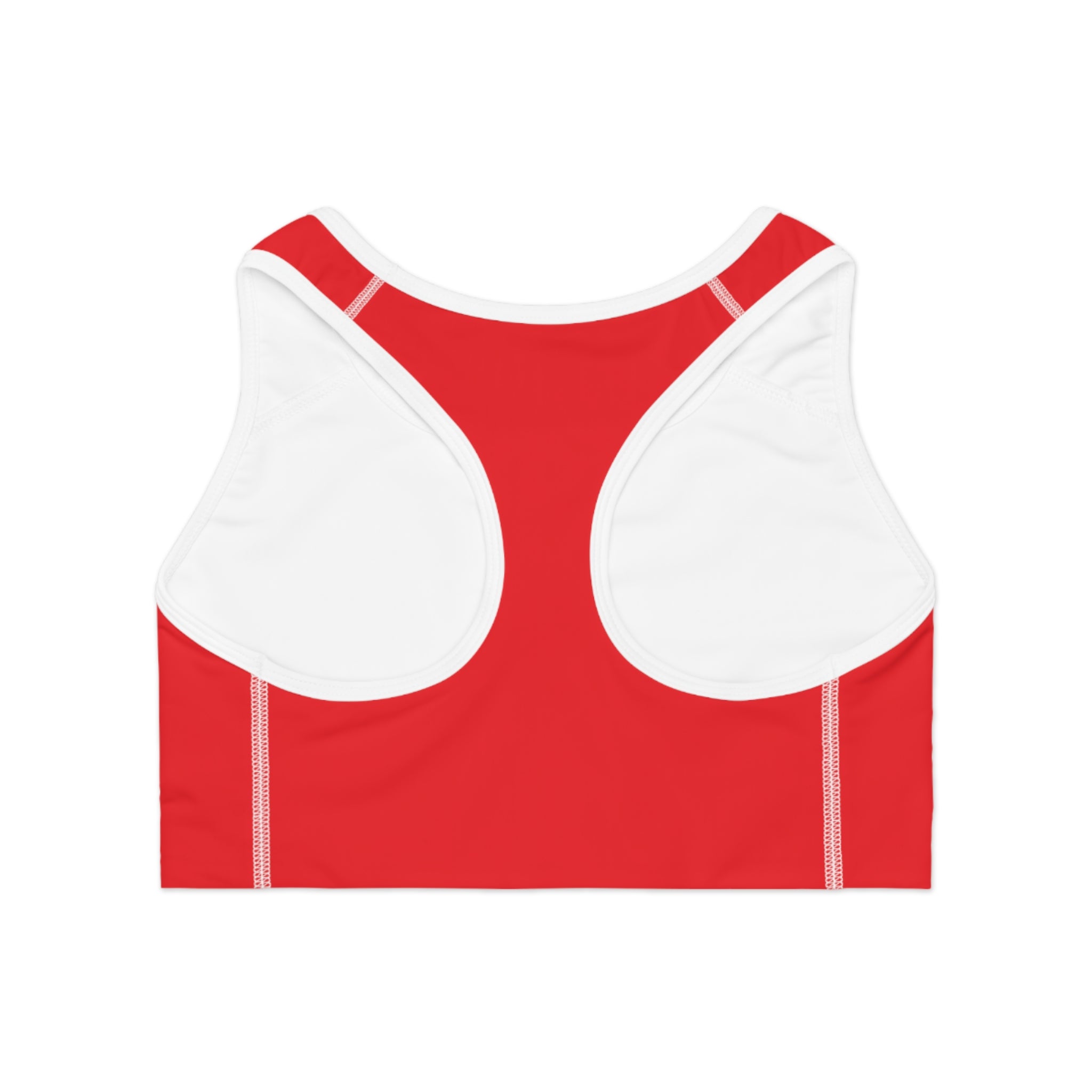 Fire-Embellished Performance Sports Bra - Ideal for Gym & Activewear