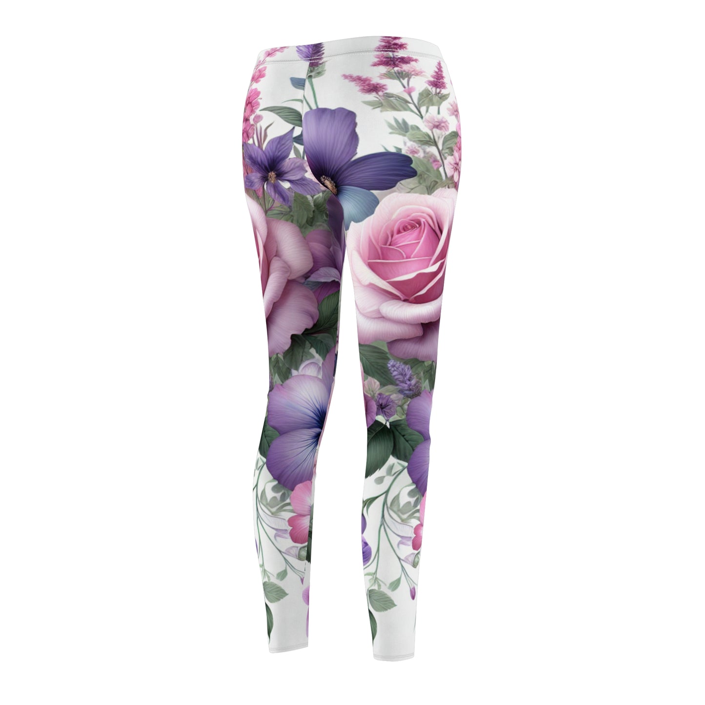 Floral Print Women's Casual Leggings - Stylish & Comfortable Activewear