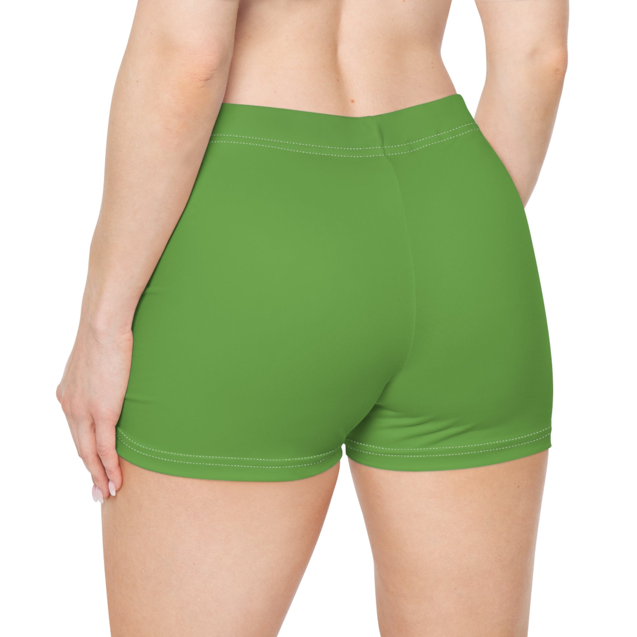 Vibrant Women's Green Shorts - Perfect for Summer, Workout, Beach Days, Fitness, Yoga, Casual Outings