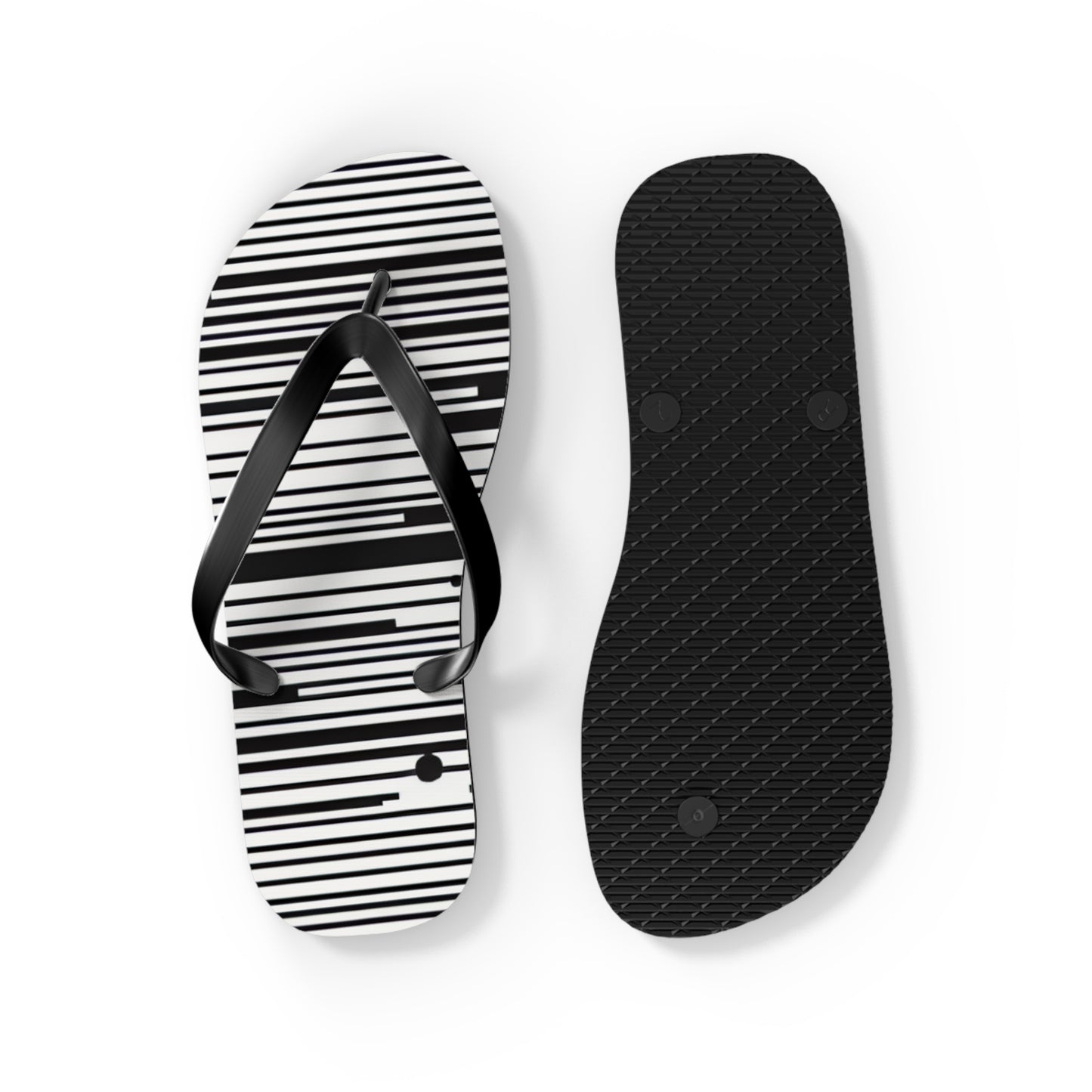 Chic Stripe Flip Flops | Stylish Beach Sandals, Summer Footwear, Poolside Essentials, Vacation Accessories, Trendy Footwear