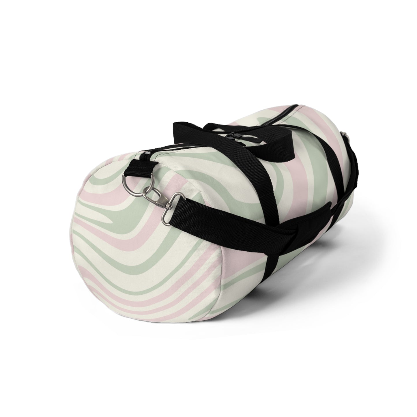 Abstract Wave Print Duffel Bag - Stylish Gym & Travel Essential