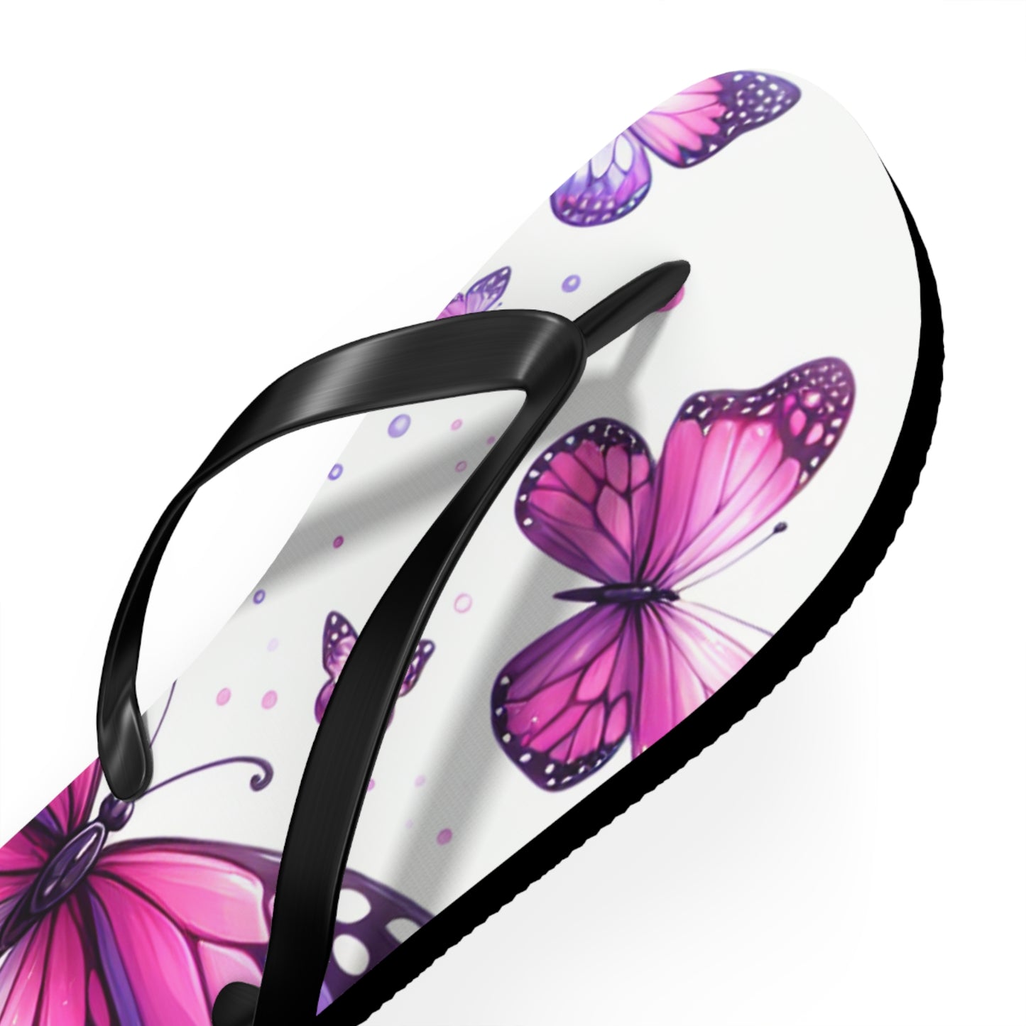 Butterfly Flip Flops - Summer Beach Sandals, Vacation Footwear, Gift for Her, Outdoor Fun, Festival Essentials, Poolside Vibes