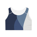 Stylish Navy-Blue Sports Bra for Active Women