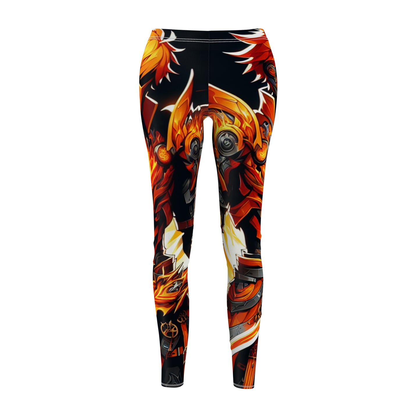 Fierce Fire-Dragon Women's Casual Leggings - Vibrant and Stylish Activewear