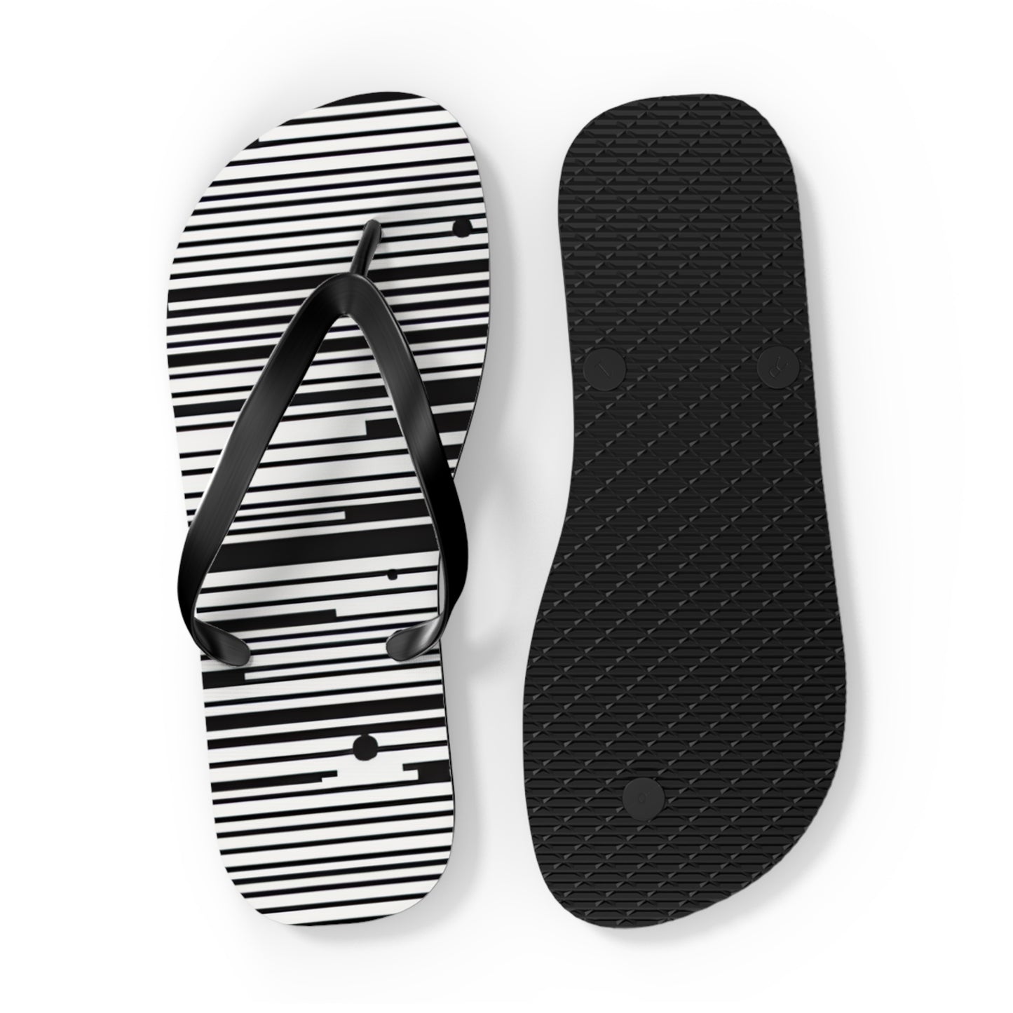 Chic Stripe Flip Flops | Stylish Beach Sandals, Summer Footwear, Poolside Essentials, Vacation Accessories, Trendy Footwear