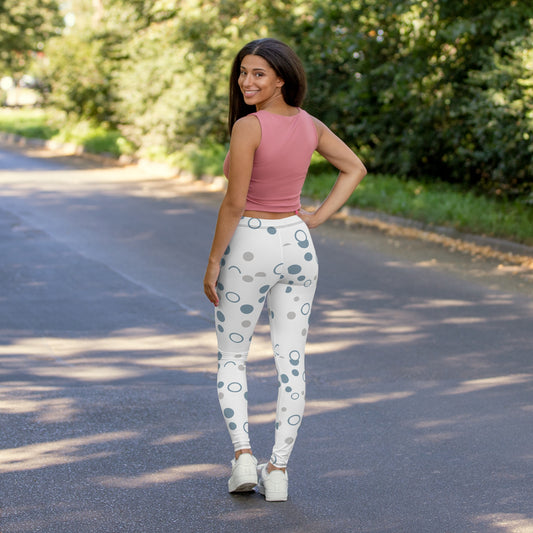 Chic Polka Dot Spandex Leggings for Women