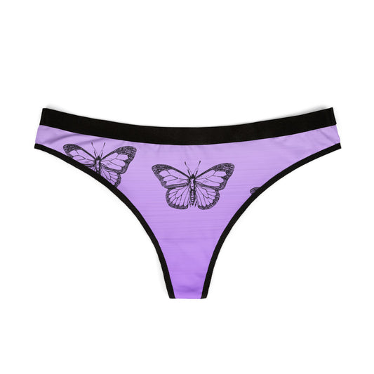Butterfly Print Women's Thongs - Stylish & Comfortable Underwear