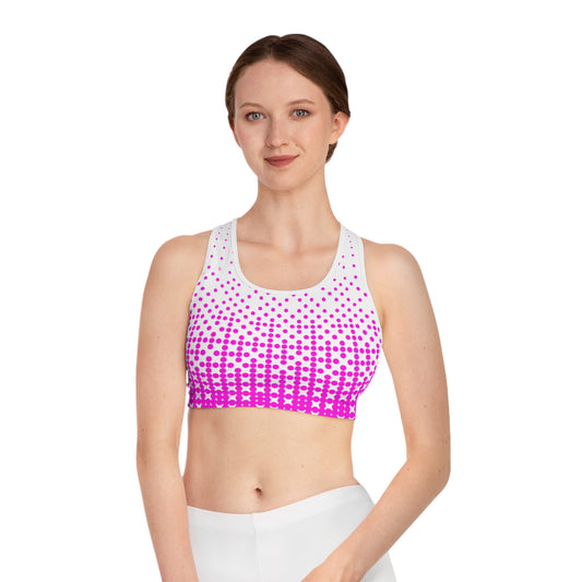 Pink Ombre Sports Bra | Activewear for Fitness Enthusiasts