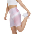 Pink ombre workout shorts 