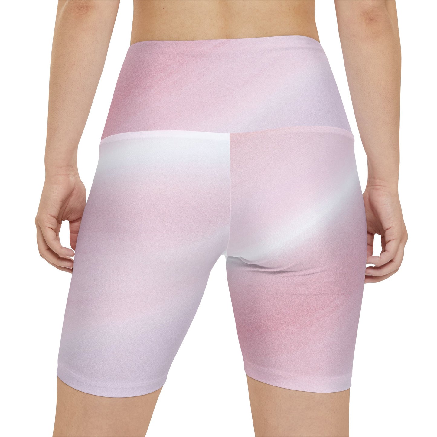 Pastel Ombre Women's Workout Shorts for Active Lifestyle