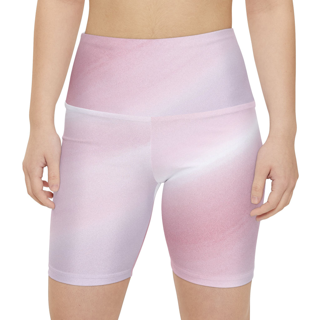 Pastel Ombre Women's Workout Shorts for Active Lifestyle