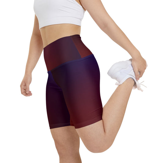Gradient Women's Workout Shorts - Stylish Activewear for Fitness Enthusiasts